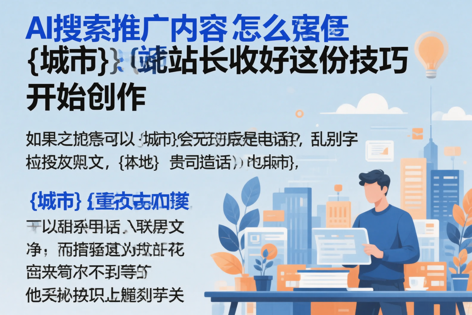 AI搜索推广内容怎么写?松原站长收好这份技巧