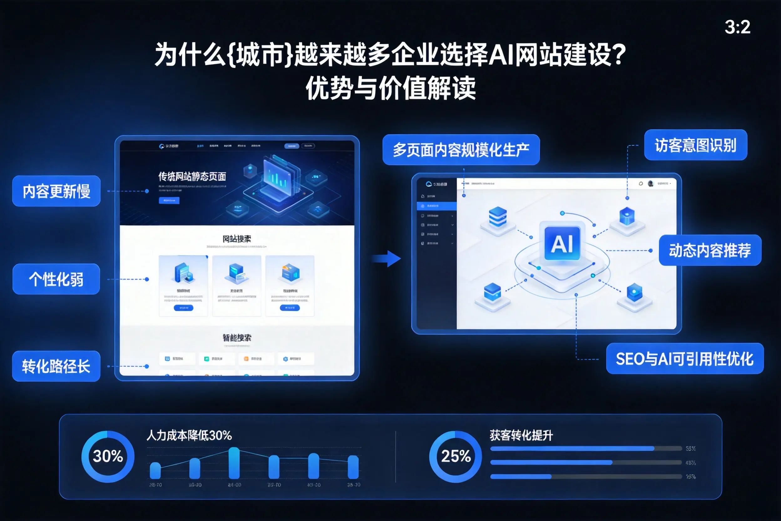 为什么松原越来越多企业选择AI网站建设？优势与价值解读