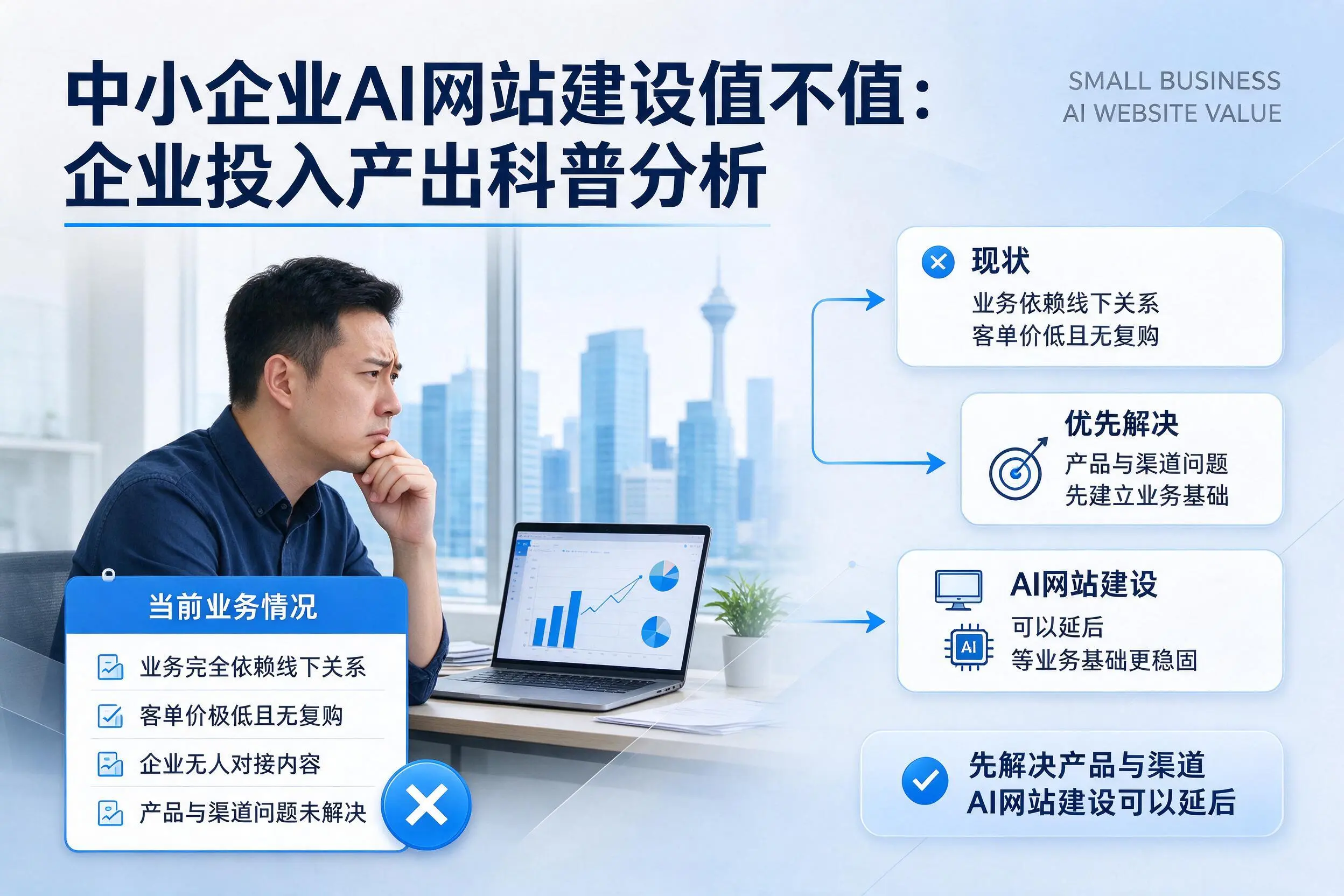 中小企业AI网站建设值不值:松原企业投入产出科普分析