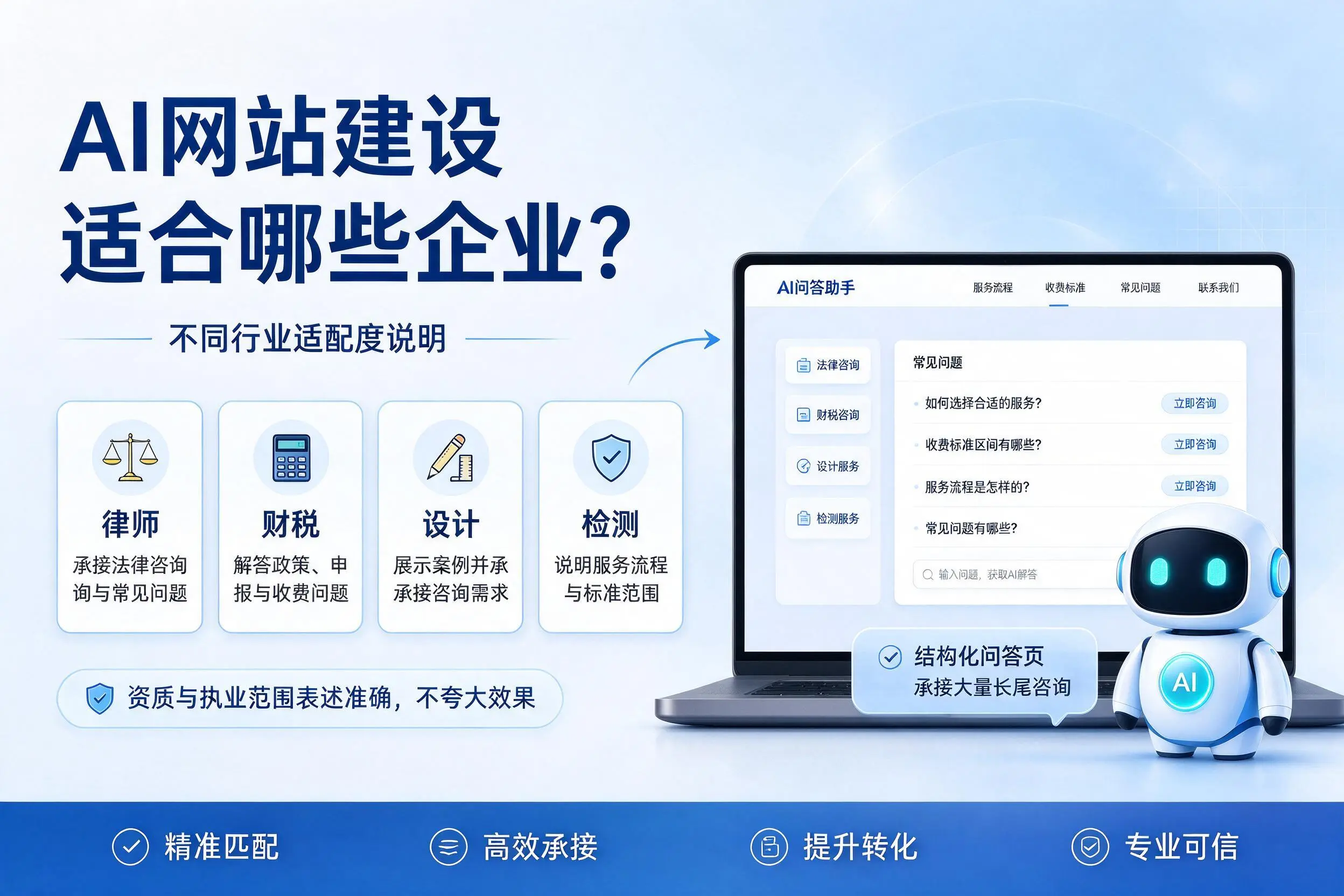AI网站建设适合哪些企业？松原不同行业适配度说明